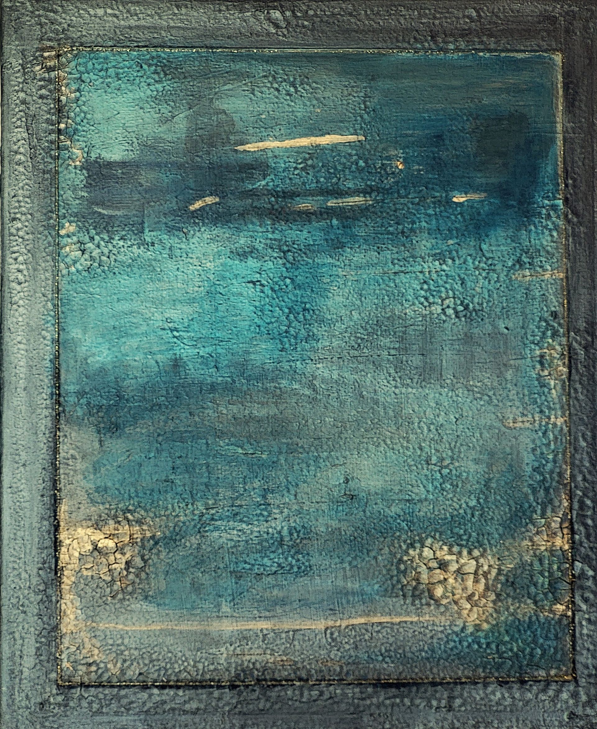 Acryl-Strukturen-Goldpulver - 50x60 - 500 Euro