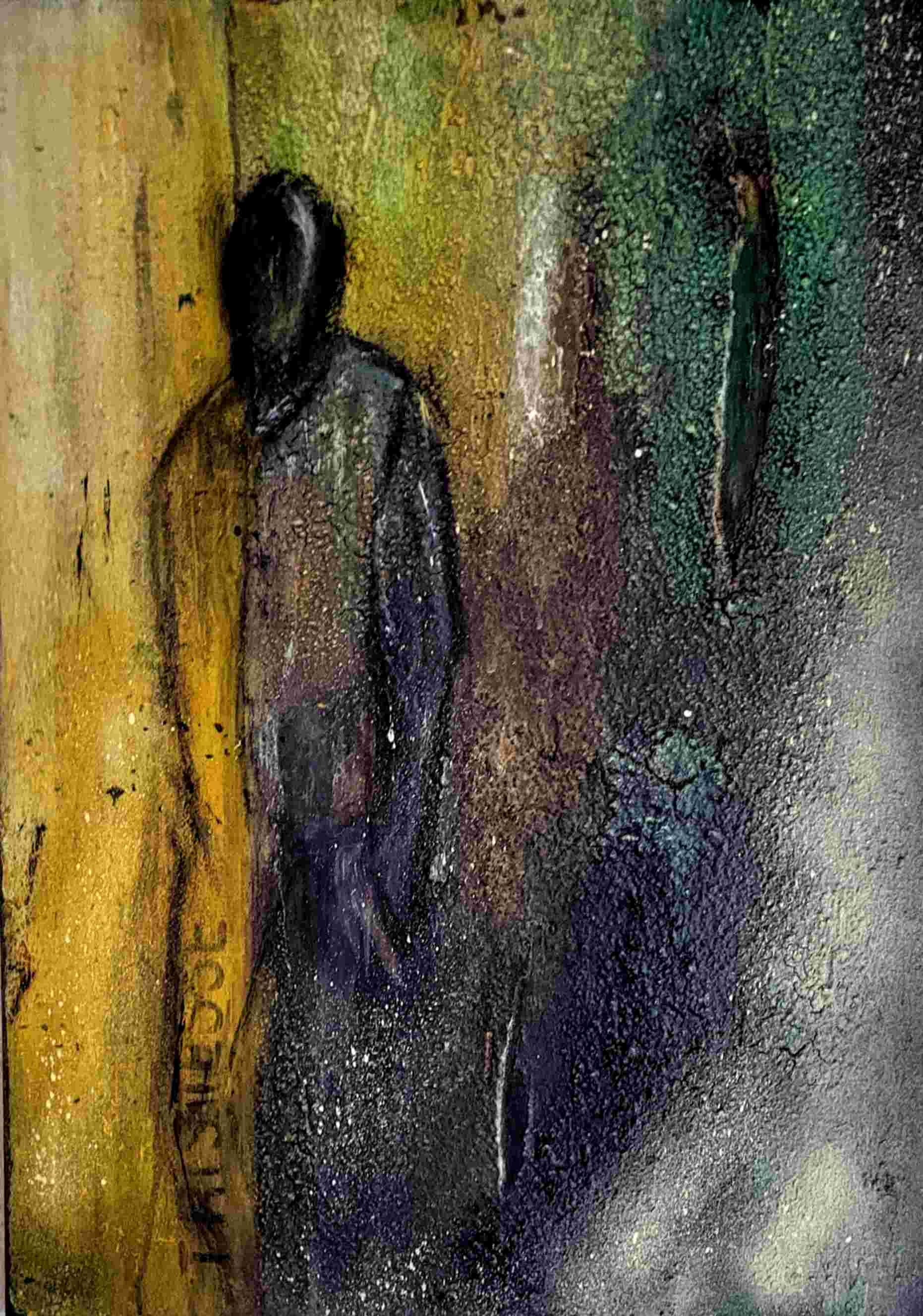 Acryl-Strukturen-Lasuren - 70x50x2 - 500 Euro