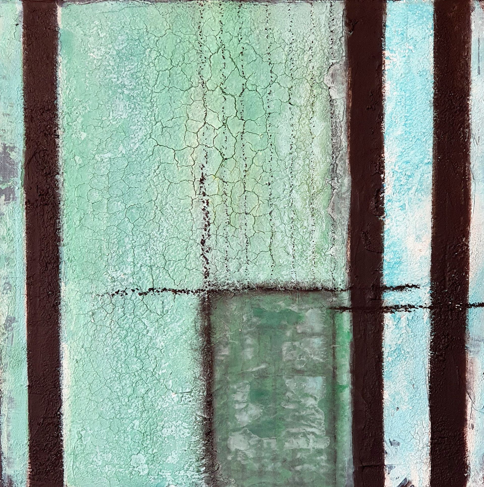 Diptychon-Acryl-Strukturen- 40x40 - 600 Euro