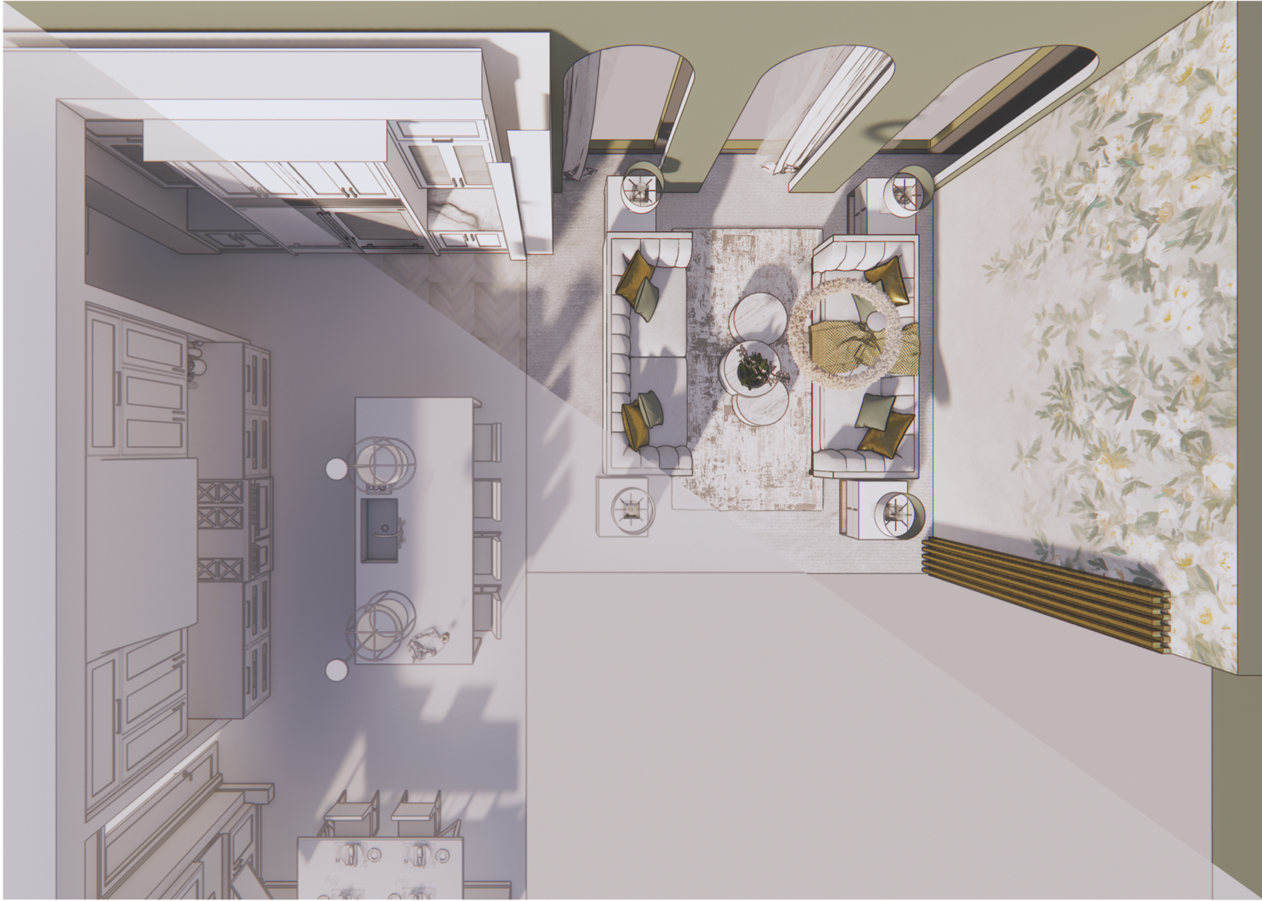 P A Interior Design Floor plan