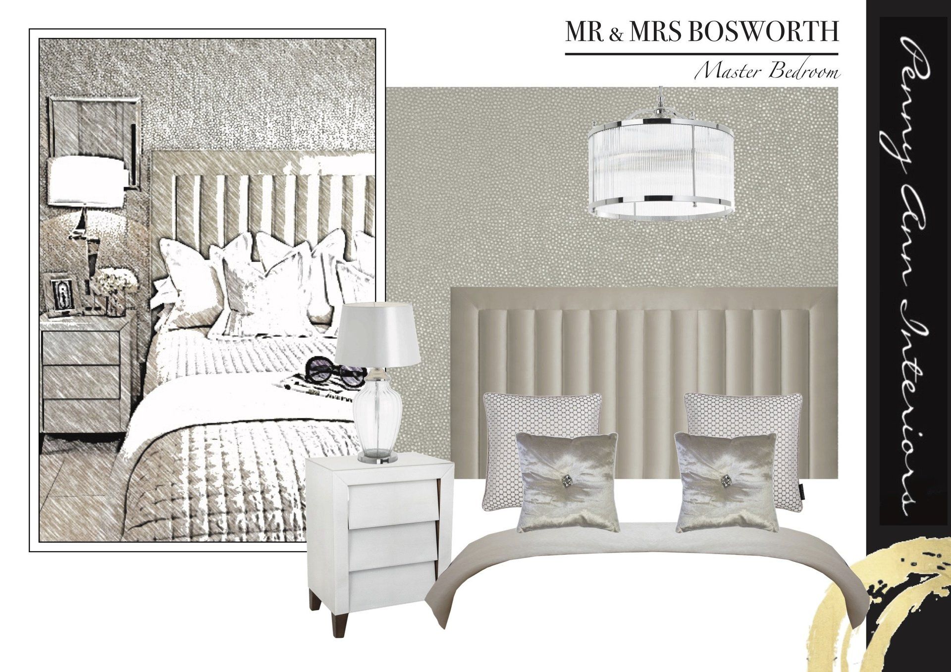 Bedroom design board