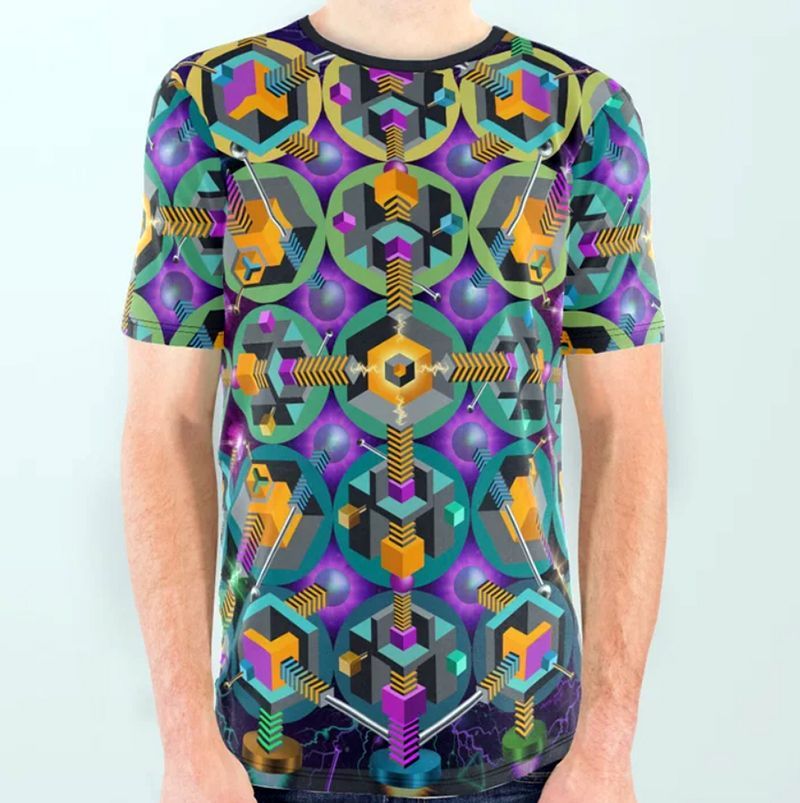 Stream of Consciousness Designer Shirt by Justin Jenkins Designs
