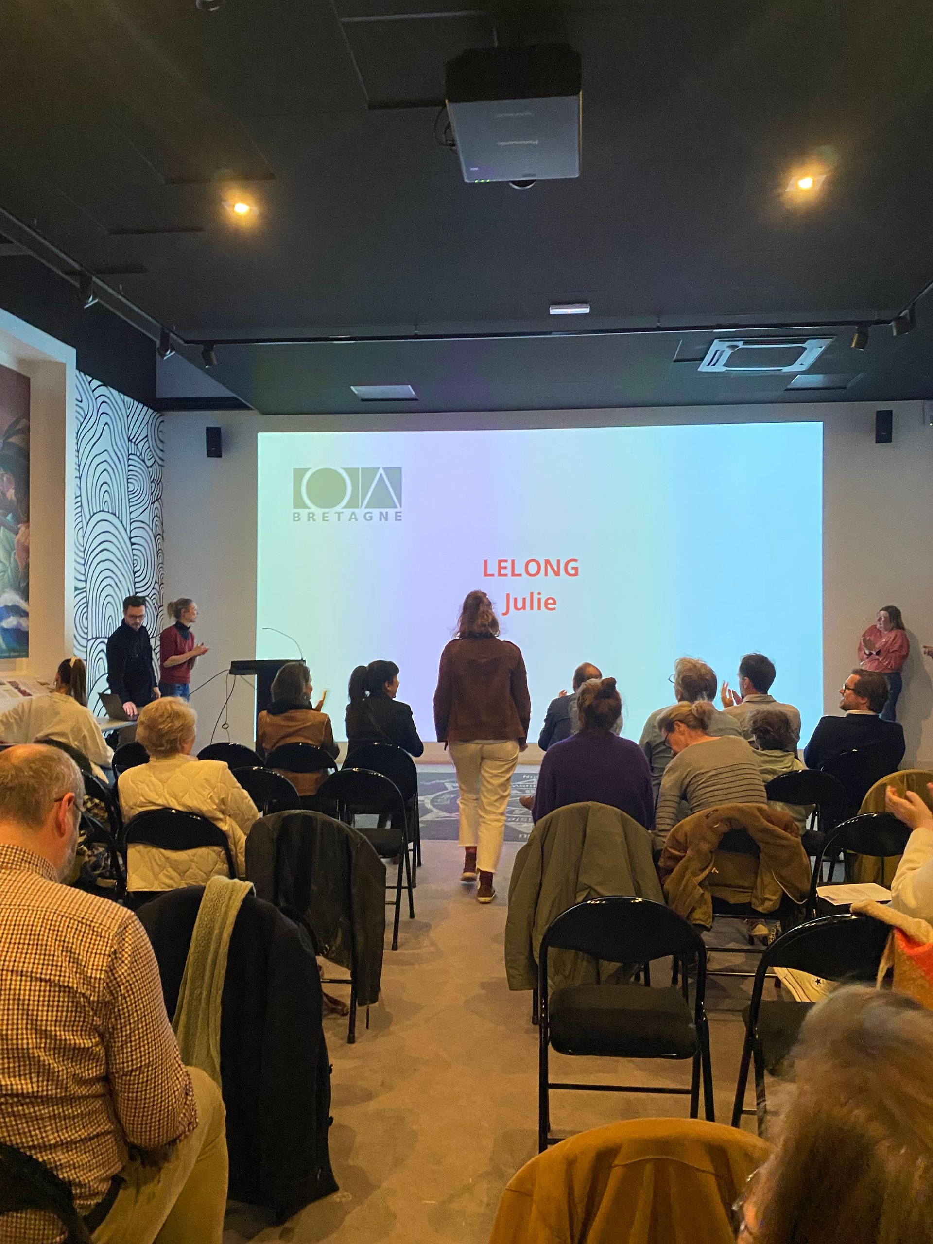 Présentation projetée pendant la cérémonie du serment d’architecte