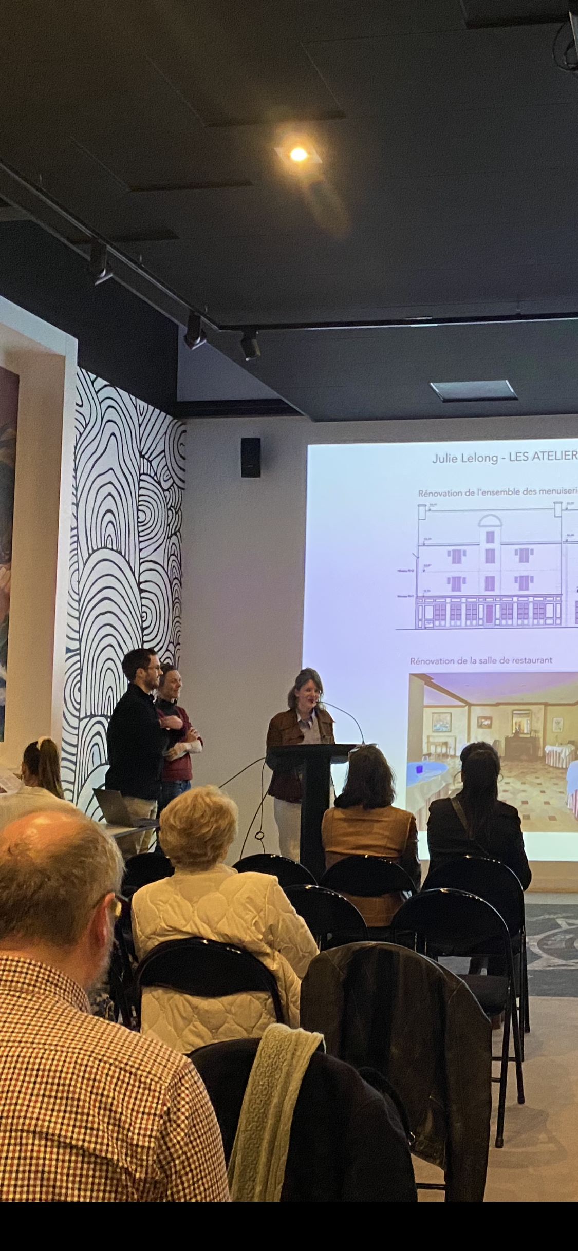 Présentation projetée pendant la cérémonie du serment d’architecte