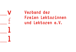 Logo of VFLL - a German freelance editors association