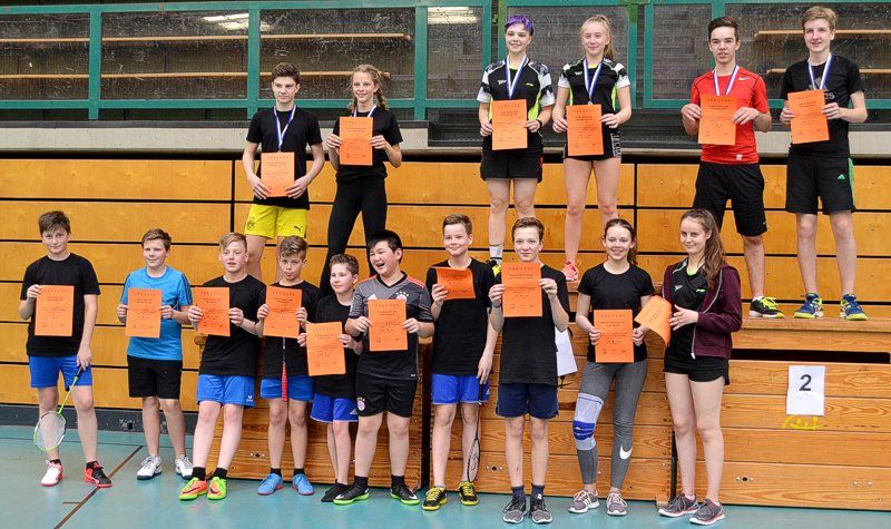 Siegerehrung Badminton Siegerehrung Badminton