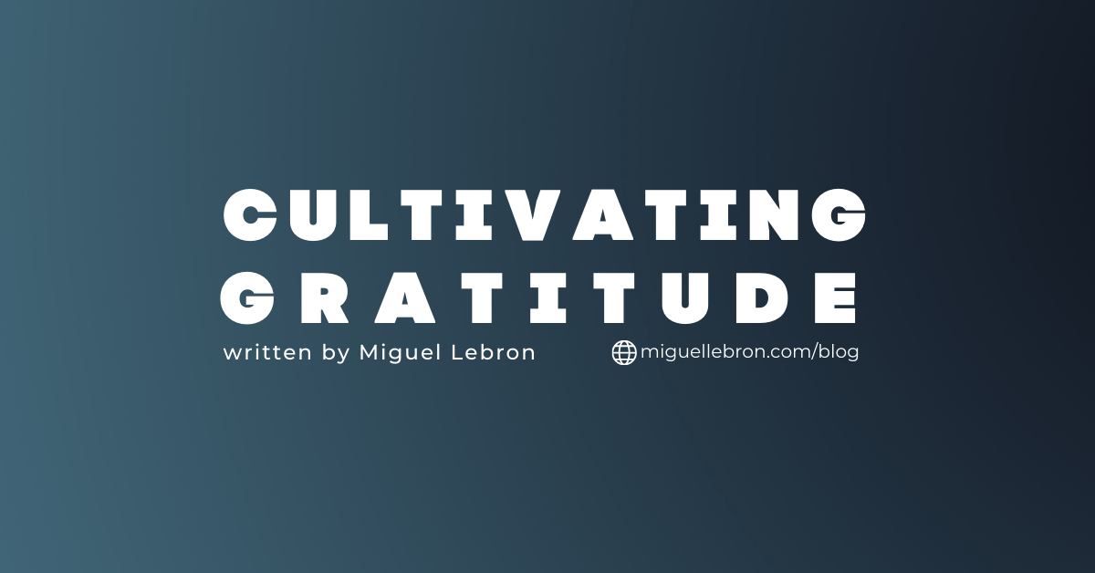 Cultivating Gratitude