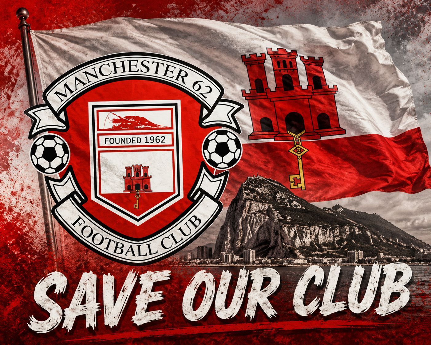 Manchester 62 players and staff representing one of Gibraltar's oldest football clubs as the organisation works to secure its future and rebuild for the next generation.