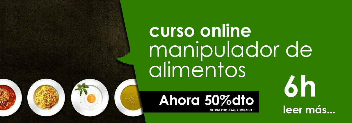 curso online de manipulador de alimentos - promoción con descuento del 50%
