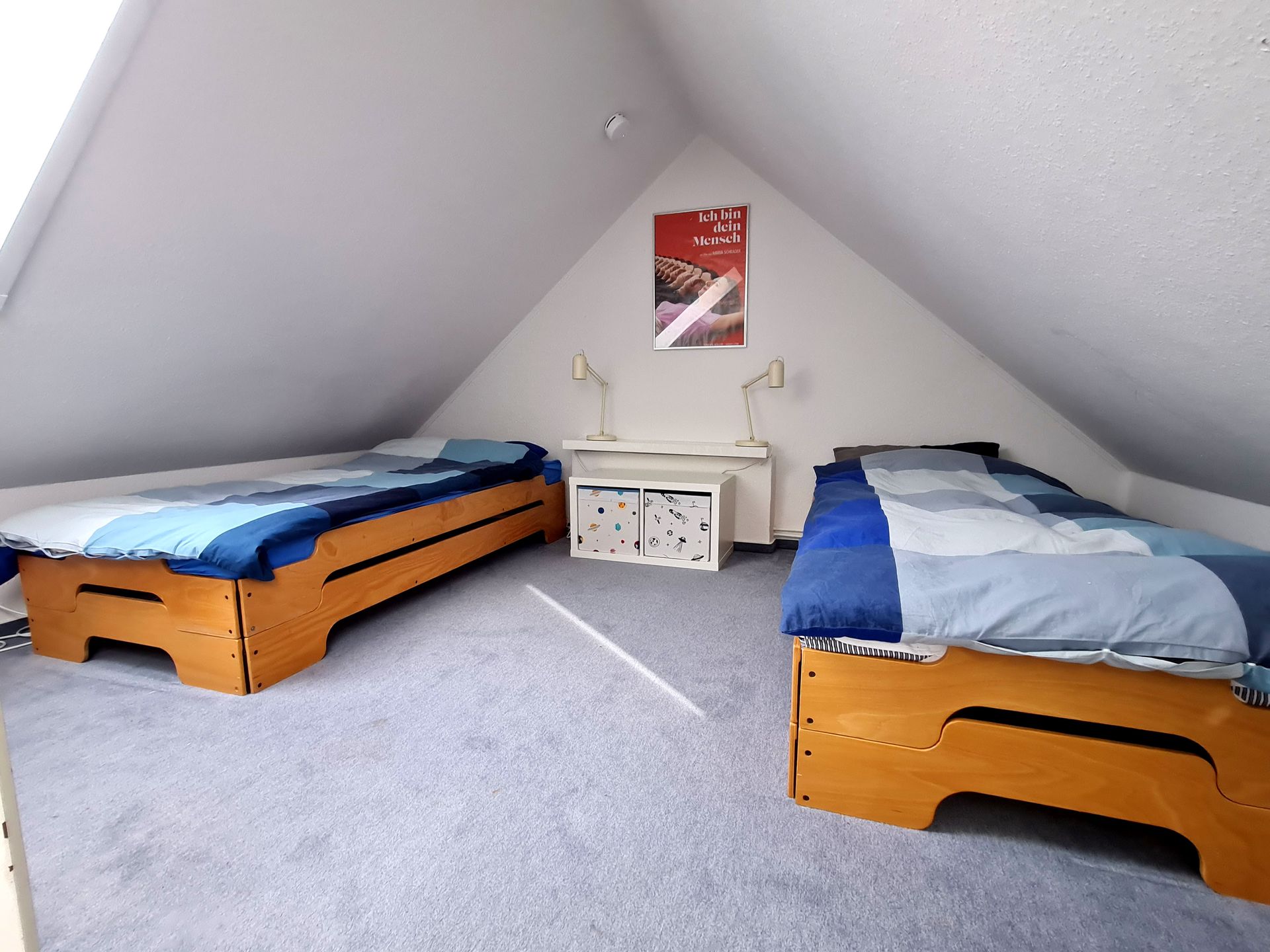 Obere Etage mit 2 Einzelbetten