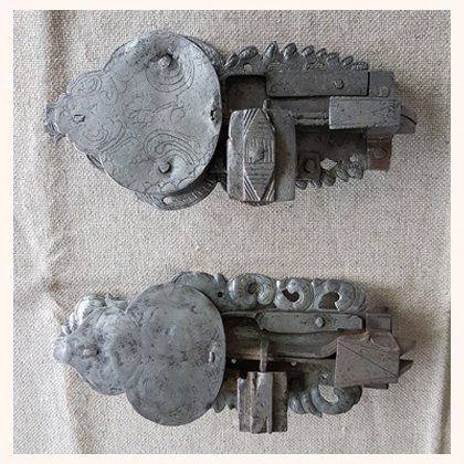 Locks antique - restored - No. 29 + 30