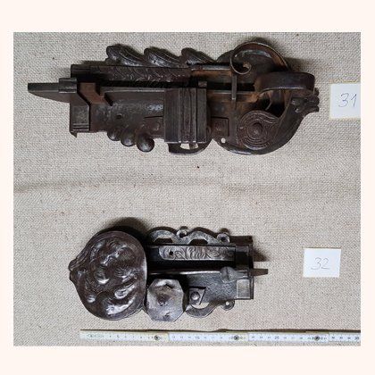 Locks antique - restored - No. 31 + 32