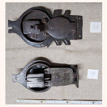Locks antique - restored - No. 37 + 38