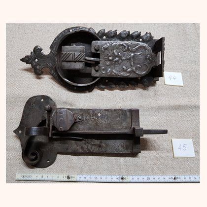 Locks antique - restored - No. 44 + 45