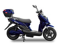 Black and midnight blue e-bike electric scooter style