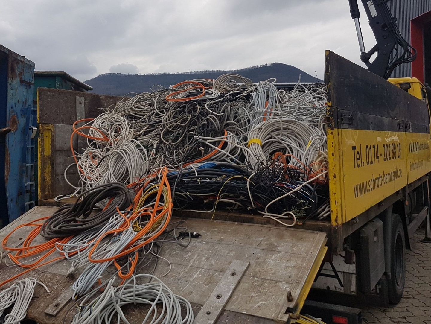 Schälkabel, Kabel auf Lastwagen