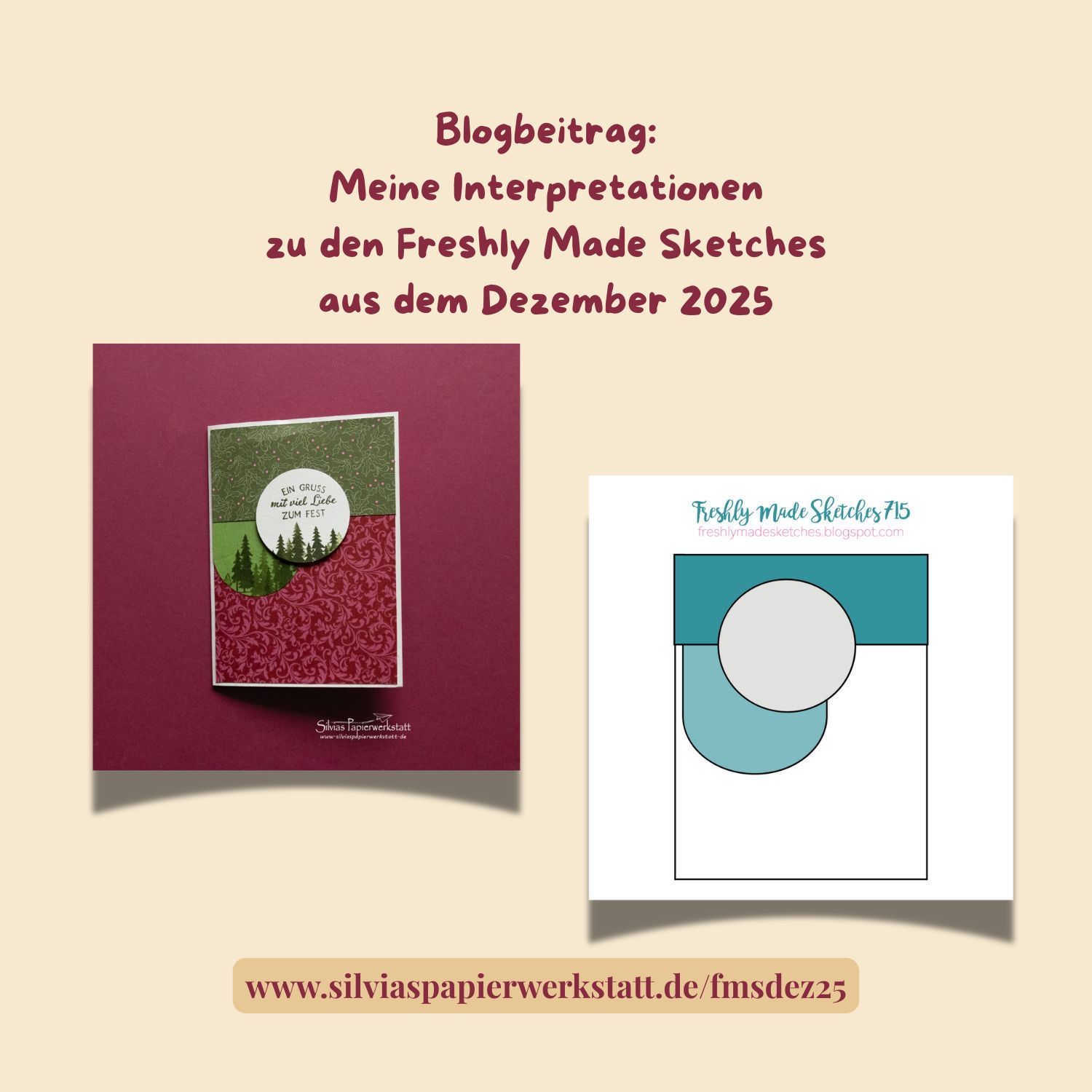 Titelbild zu den Freshly Made Sketches Kartenideen und meinen Umsetzungen Dezember 2025