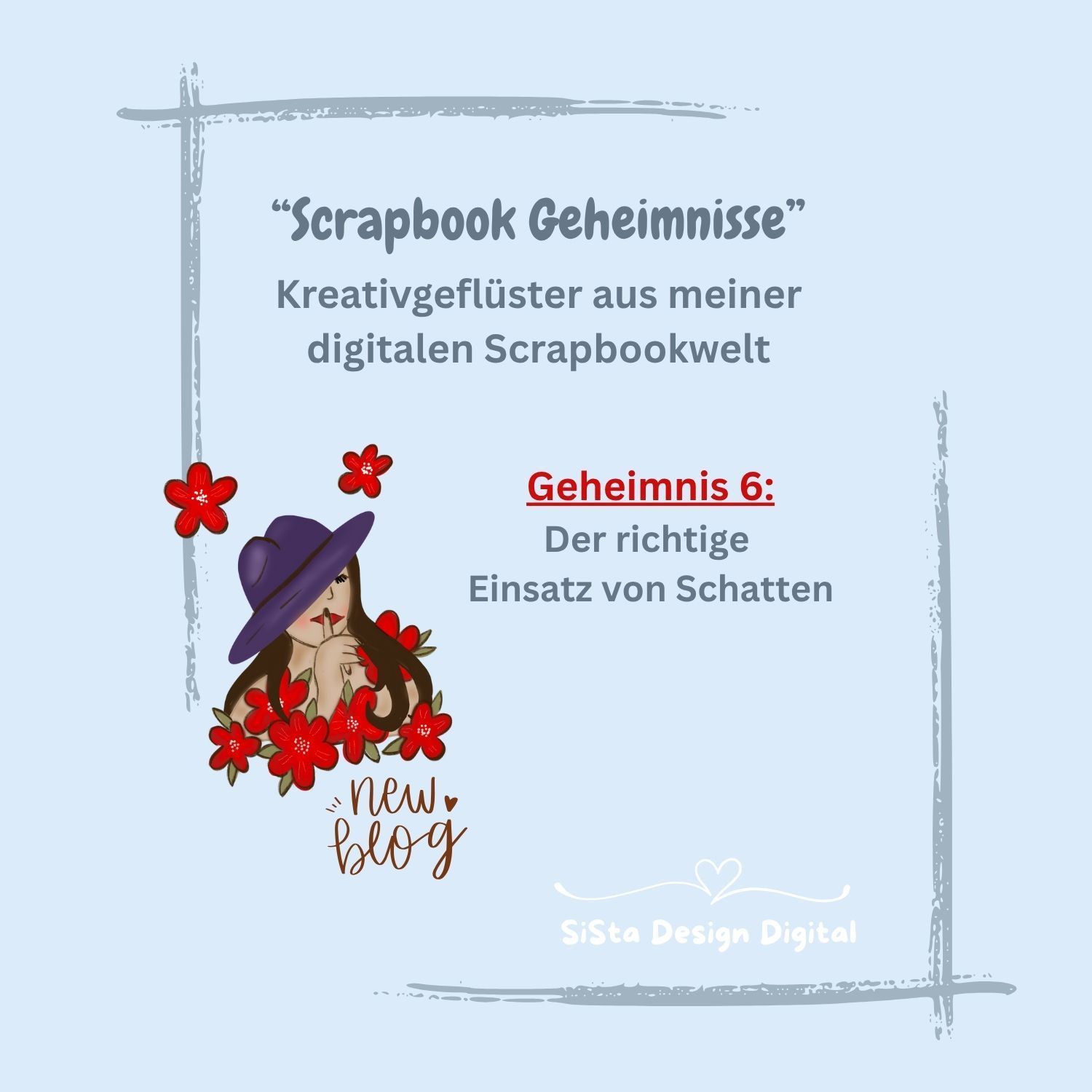 Titelbild zum Scrapbook-Geheimnis 7 - Deko und Texte
