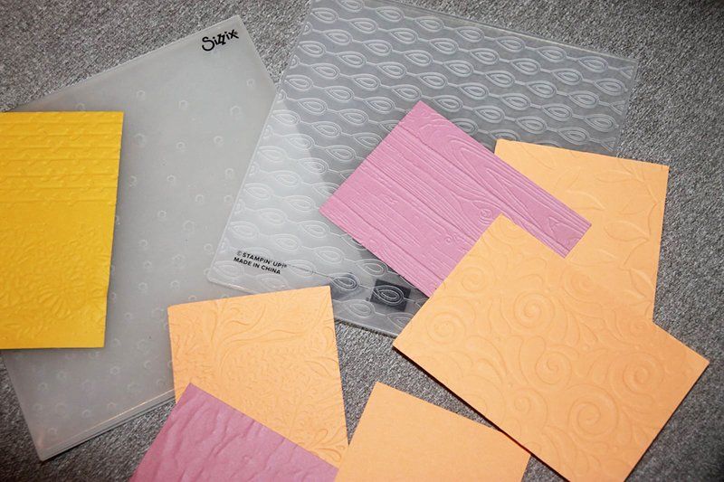 Arbeitsmaterial Prägefolder mit Mustern