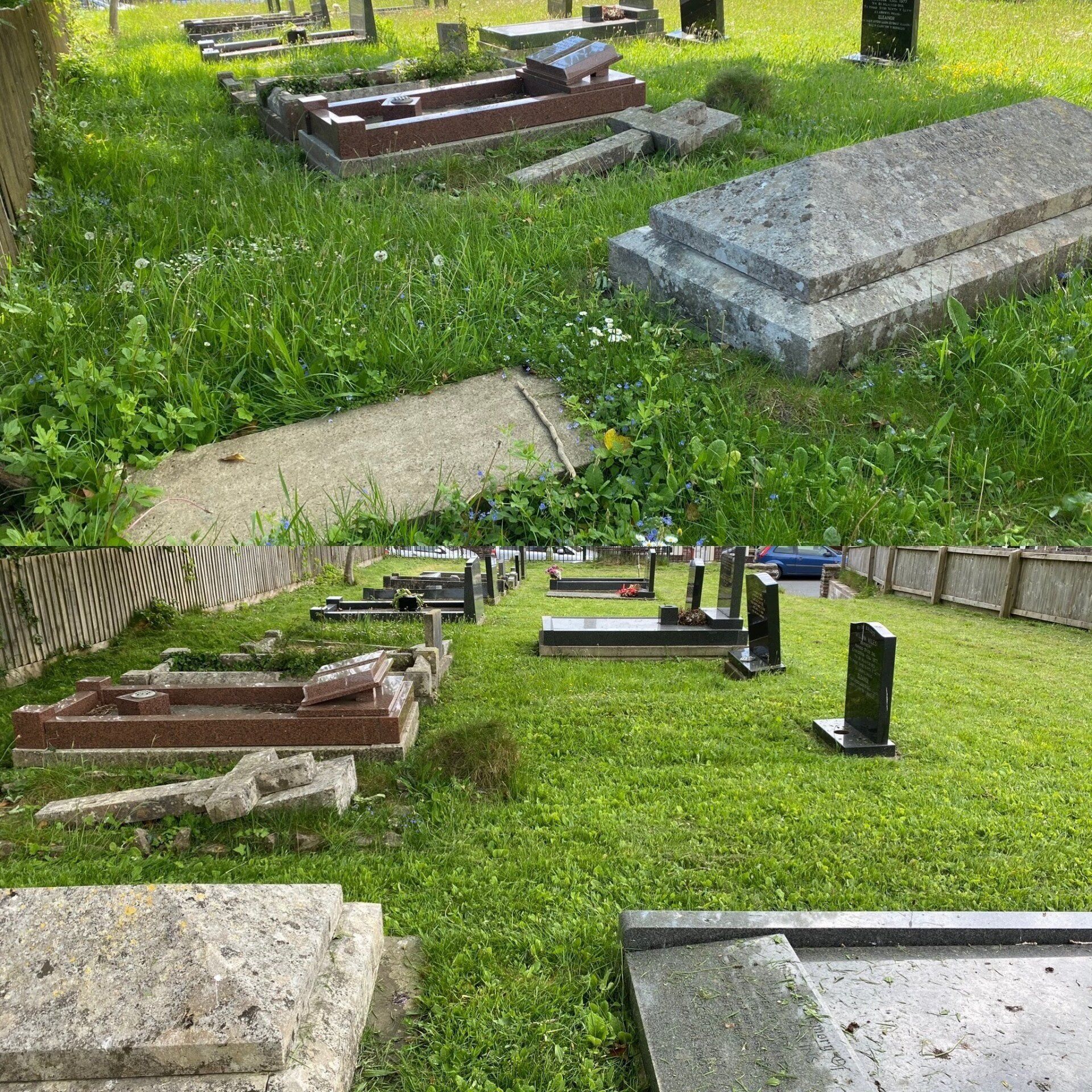 Before & After cemetery