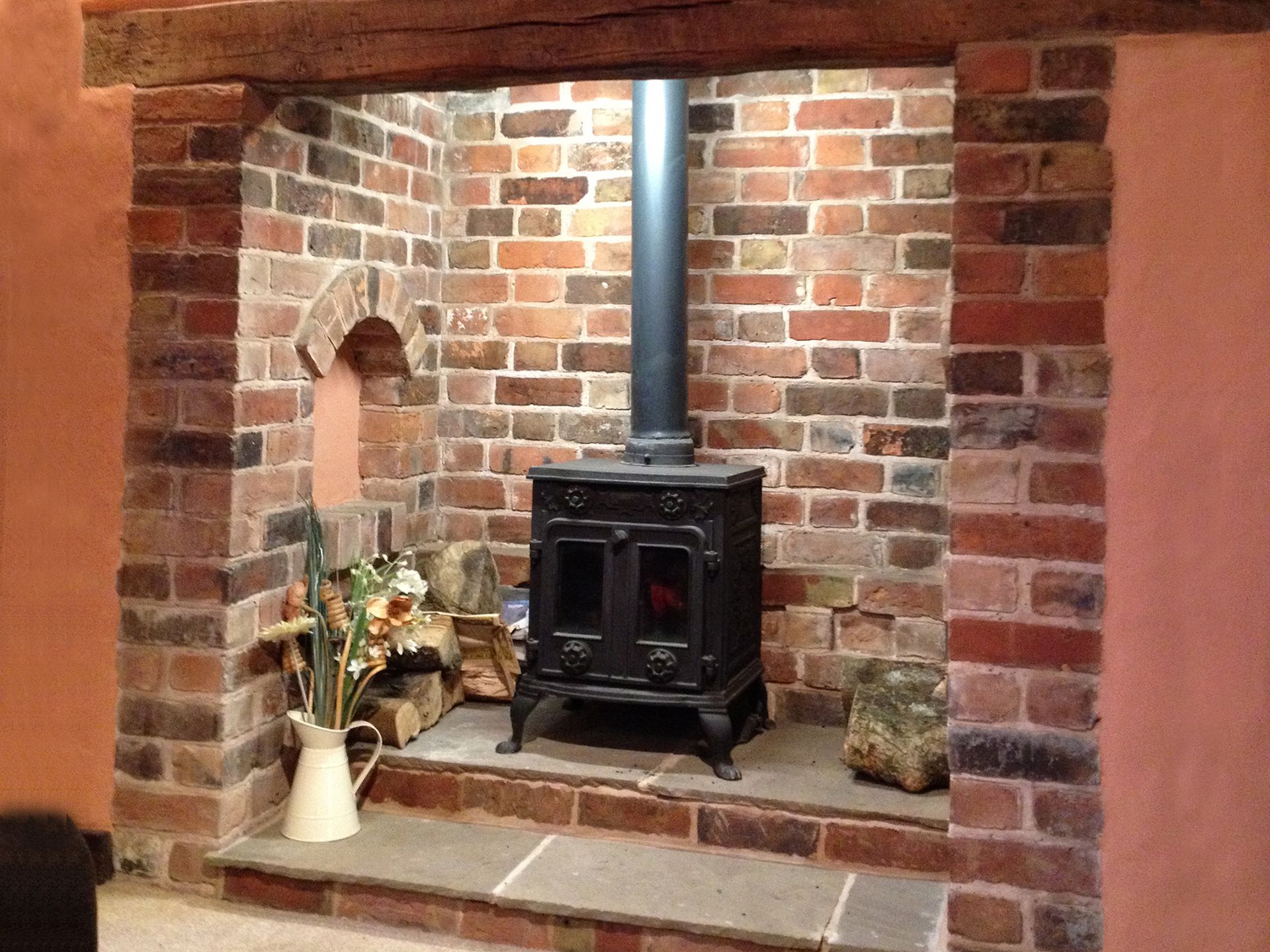 Fireplace build - Ironbridge Shropshire