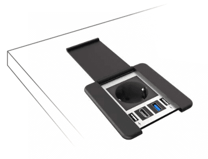 Einbausteckdose, Verschließbare Steckdose USB-C, Kabelklappe