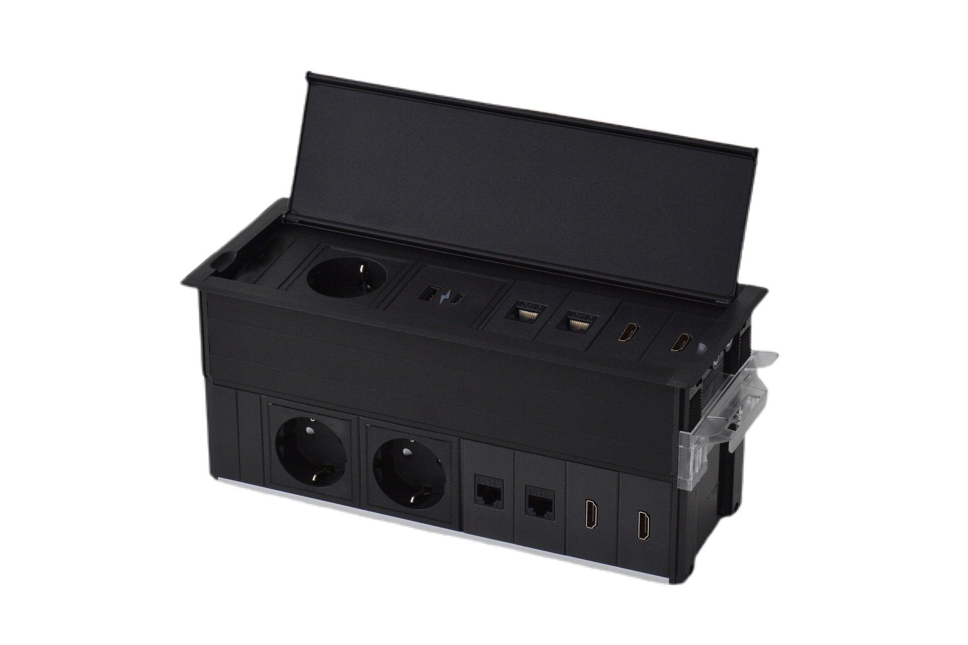 Mehrfachsteckdose Schreibtischeinbau