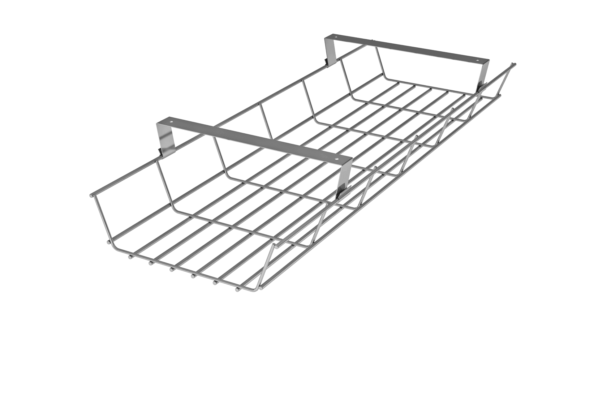 Gitterkabelkanal, Gitterwanne, Gitterkorb für Schreibtisch, abklappbare Kabelwanne