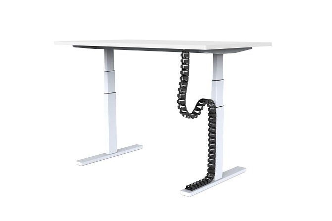 Kabelschlange, vertikale Kabelführung Schreibtisch, Kabelwumr