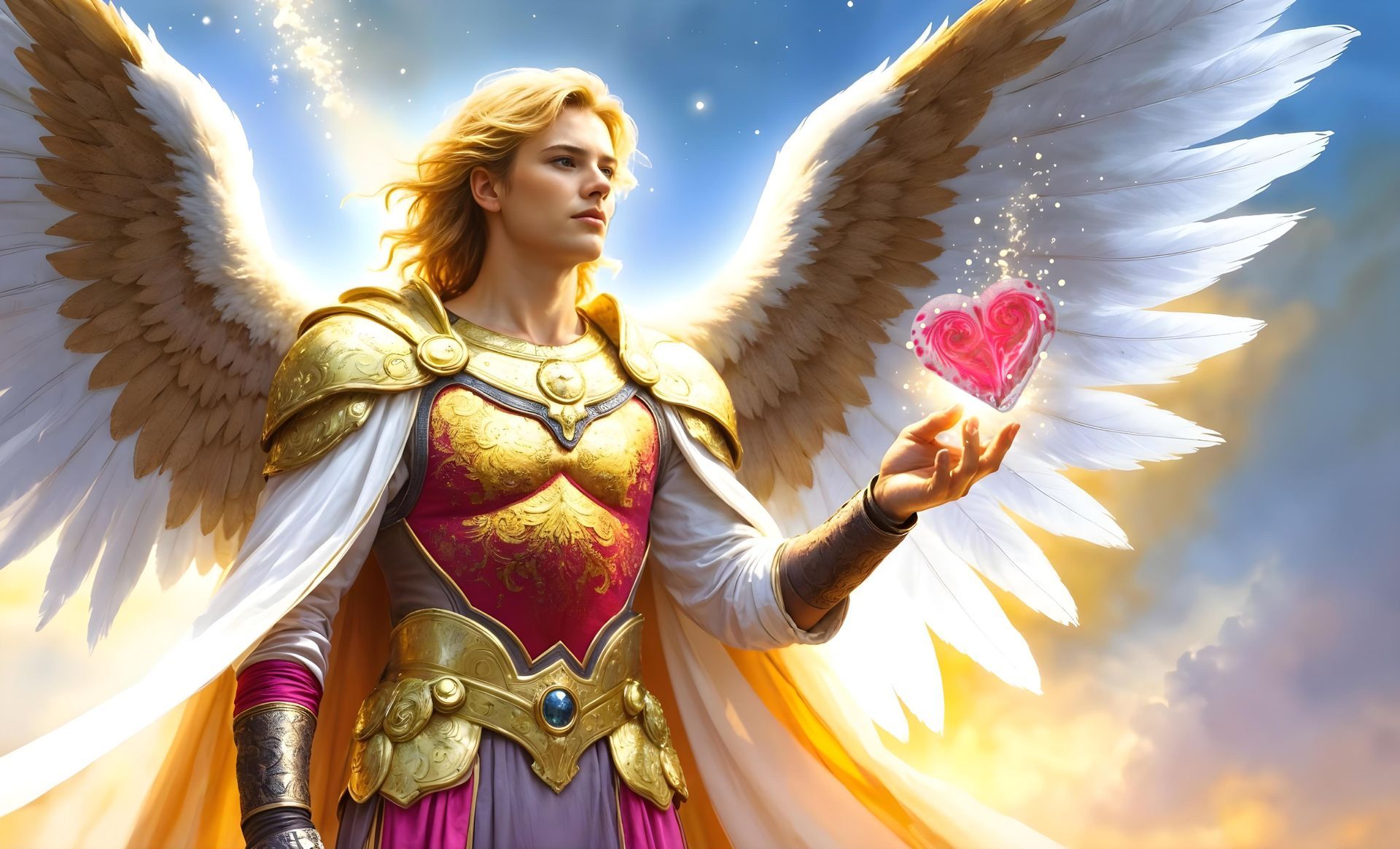 Erzengel Anthriel - Magentafarbener Farbstrahl Erzengel Anthriel - Magentafarbener Farbstrahl