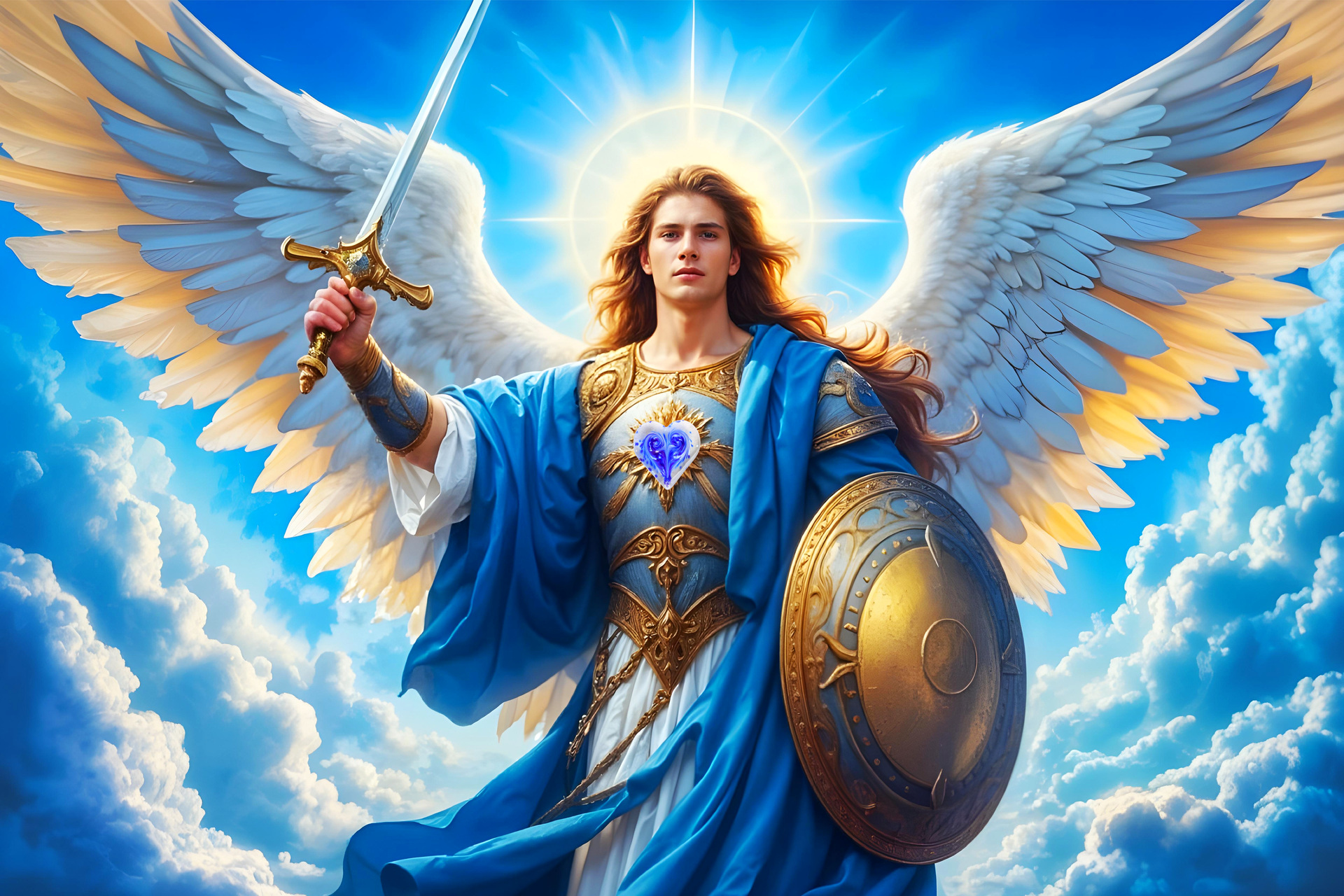 Erzengel Michael - Saphirblauer Farbstrahl Erzengel Michael - Saphirblauer Farbstrahl