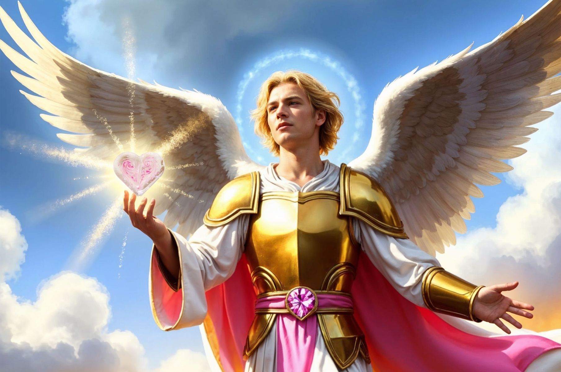 Erzengel Chamuel- Rosa Farbstrahl Erzengel Chamuel - Rosa Farbstrahl