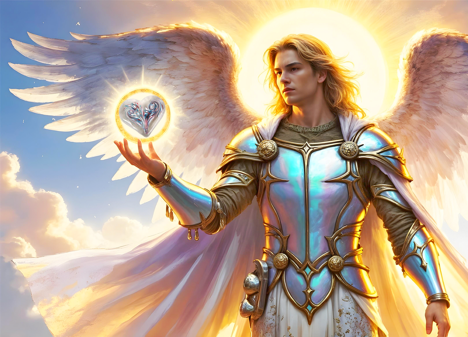 Erzengel Omniel - Opalfarbener Farbstrahl Erzengel Omniel - Opalfarbener Farbstrahl