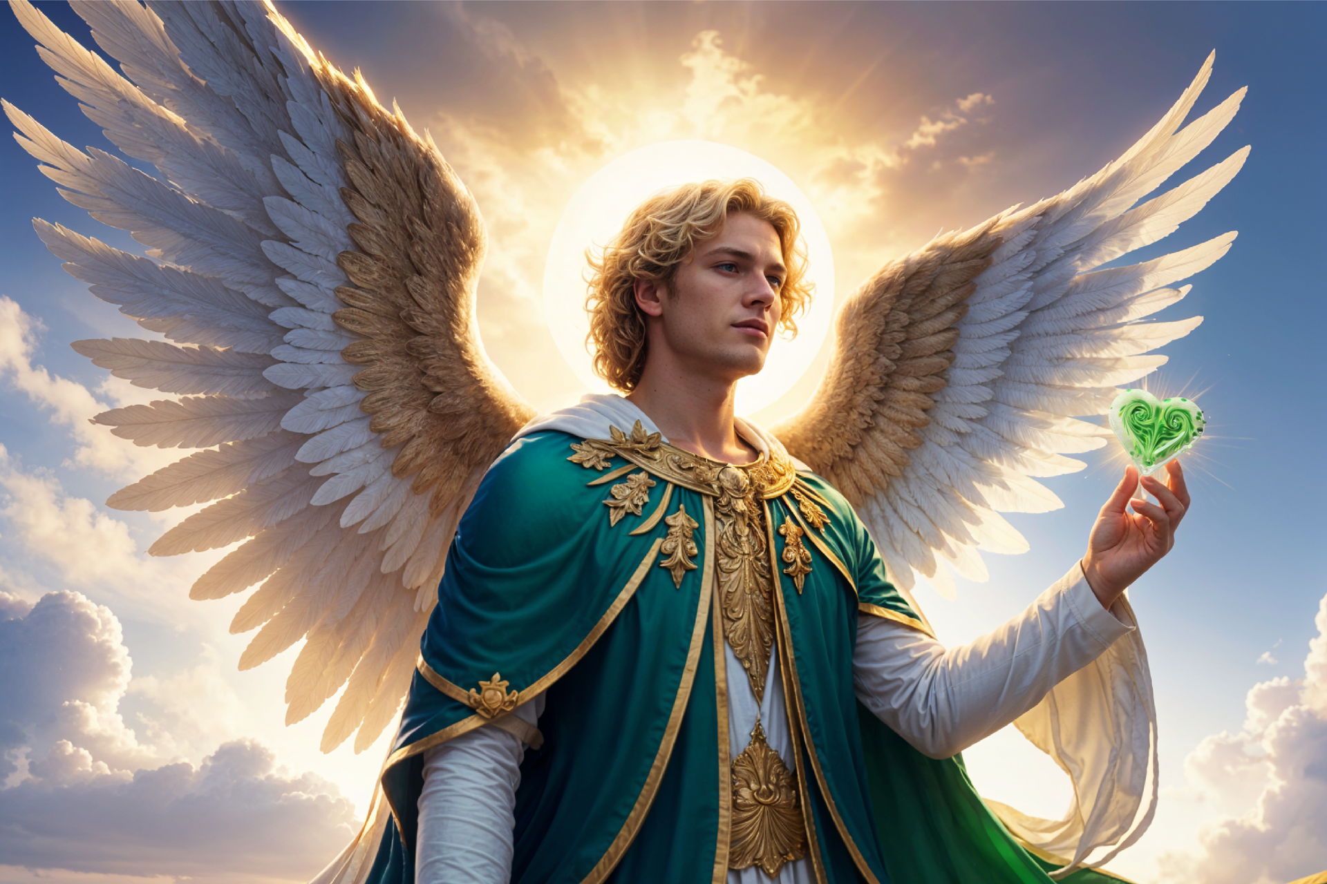 Erzengel Raphael - Smaragdgrüner Farbstrahl Erzengel Raphael - Smaragdgrüner Farbstrahl