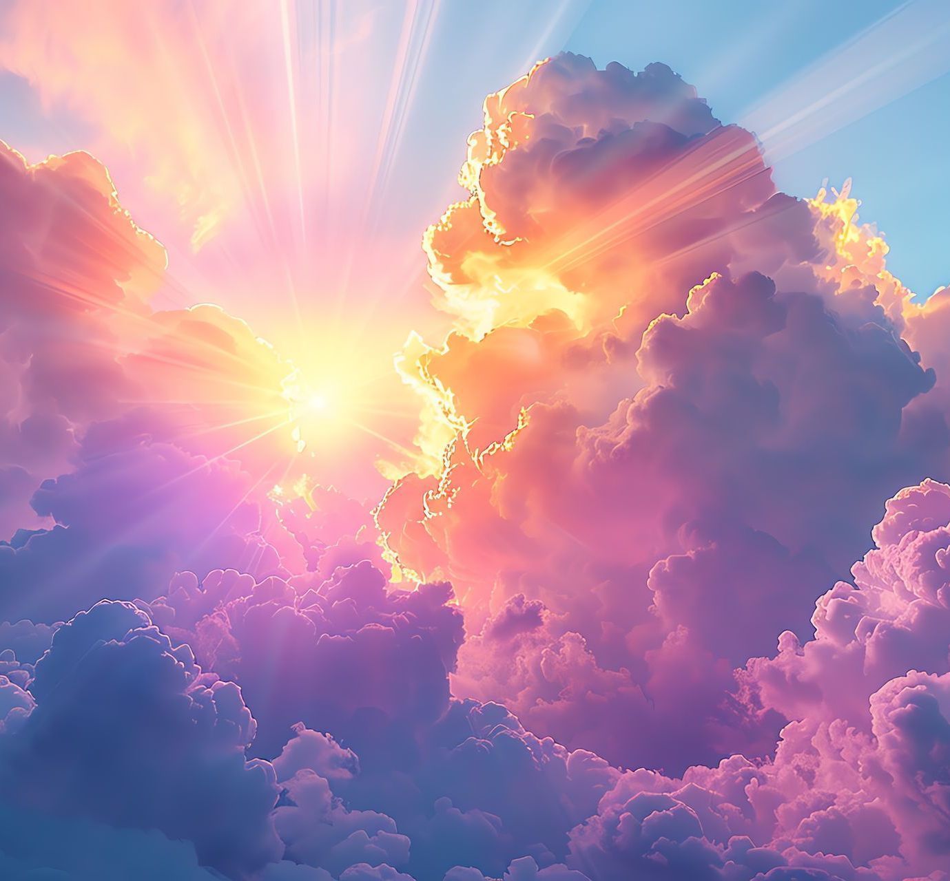 Sonnenstrahlen aus den Wolken Sonnenstrahlen aus den Wolken