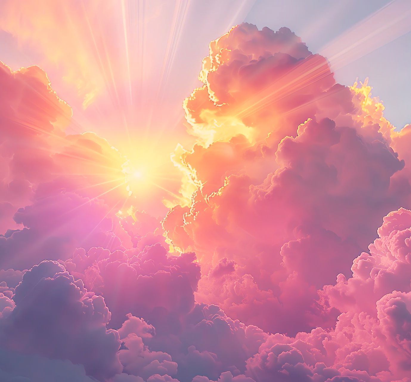 Sonnenstrahlen aus den Wolken Sonnenstrahlen aus den Wolken