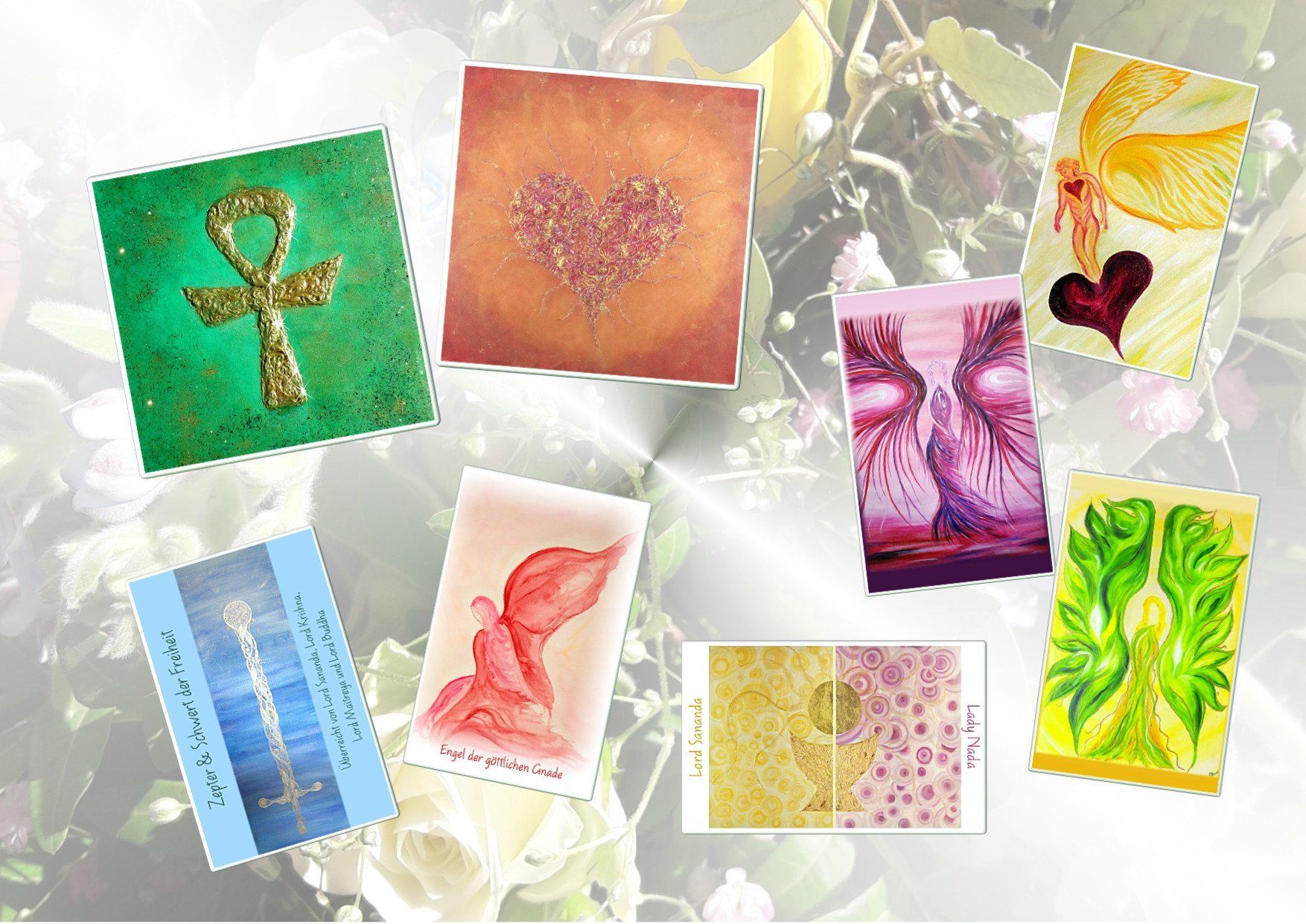 Pocketcards Erzengel, Engel, Heil-Engel, Göttinnen, Mutter Maria, Lord Sananda, Lady Nada, Göttin Isis,
