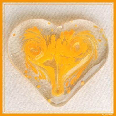 ERZENGEL PERPETIEL: Pfirsisch-orangefarbener Farbstrahl Erzengel-Herz - Erzengel Perpetiel