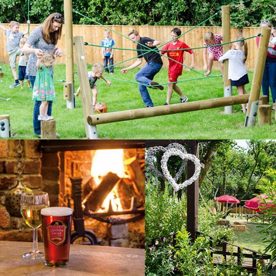 A montage of images both inside and out of the LeDe Spencers Arms