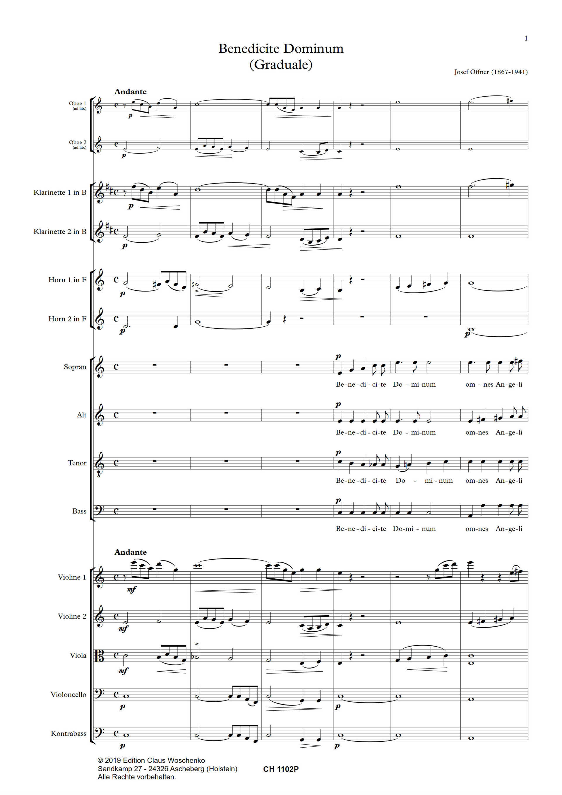 Josef Offner - Benedicite Dominum (Graduale) Josef Offner - Benedicite Dominum (Graduale)