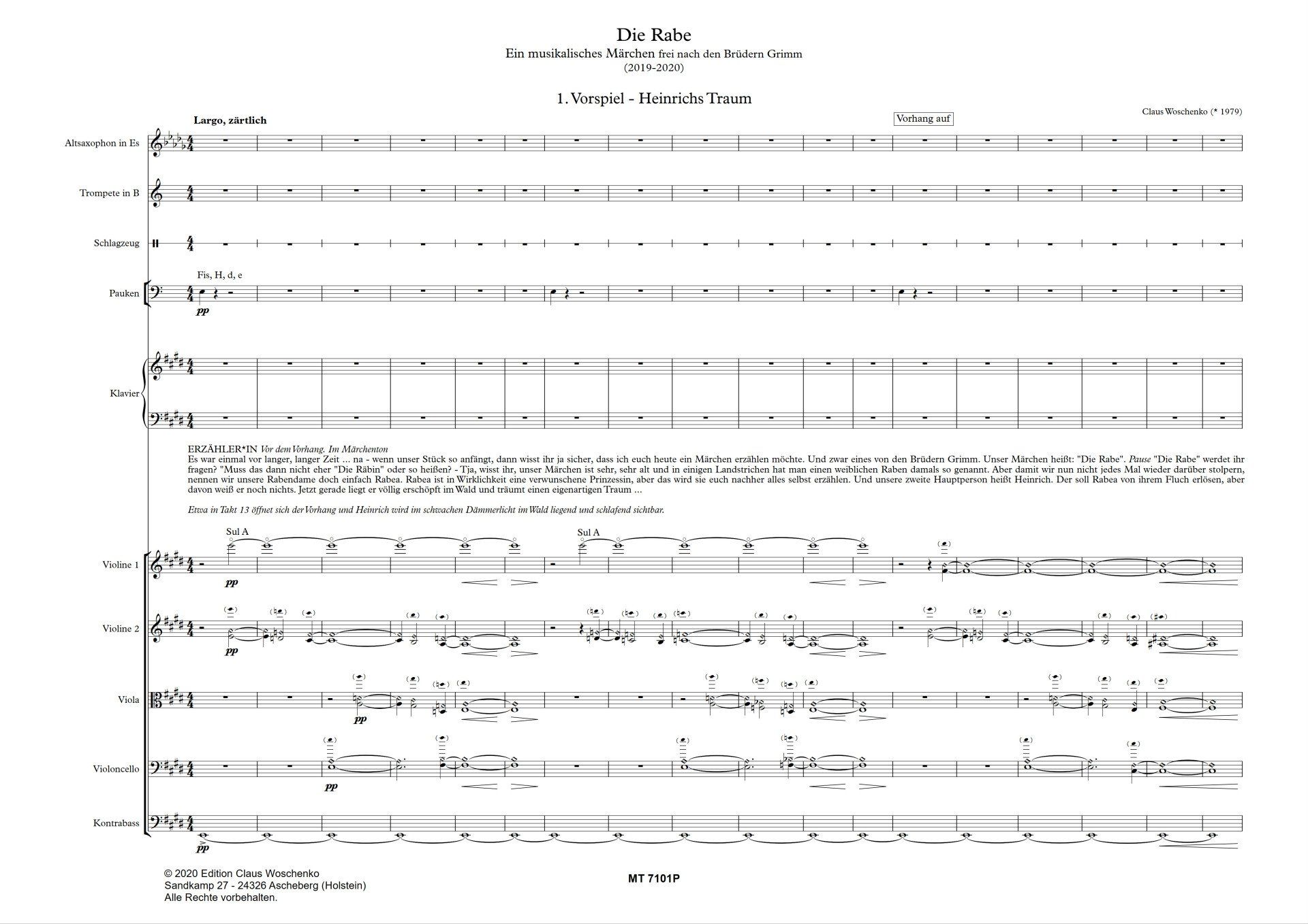 Claus Woschenko - Die Rabe. Ein musikalisches Märchen Claus Woschenko - Die Rabe. Ein musikalisches Märchen