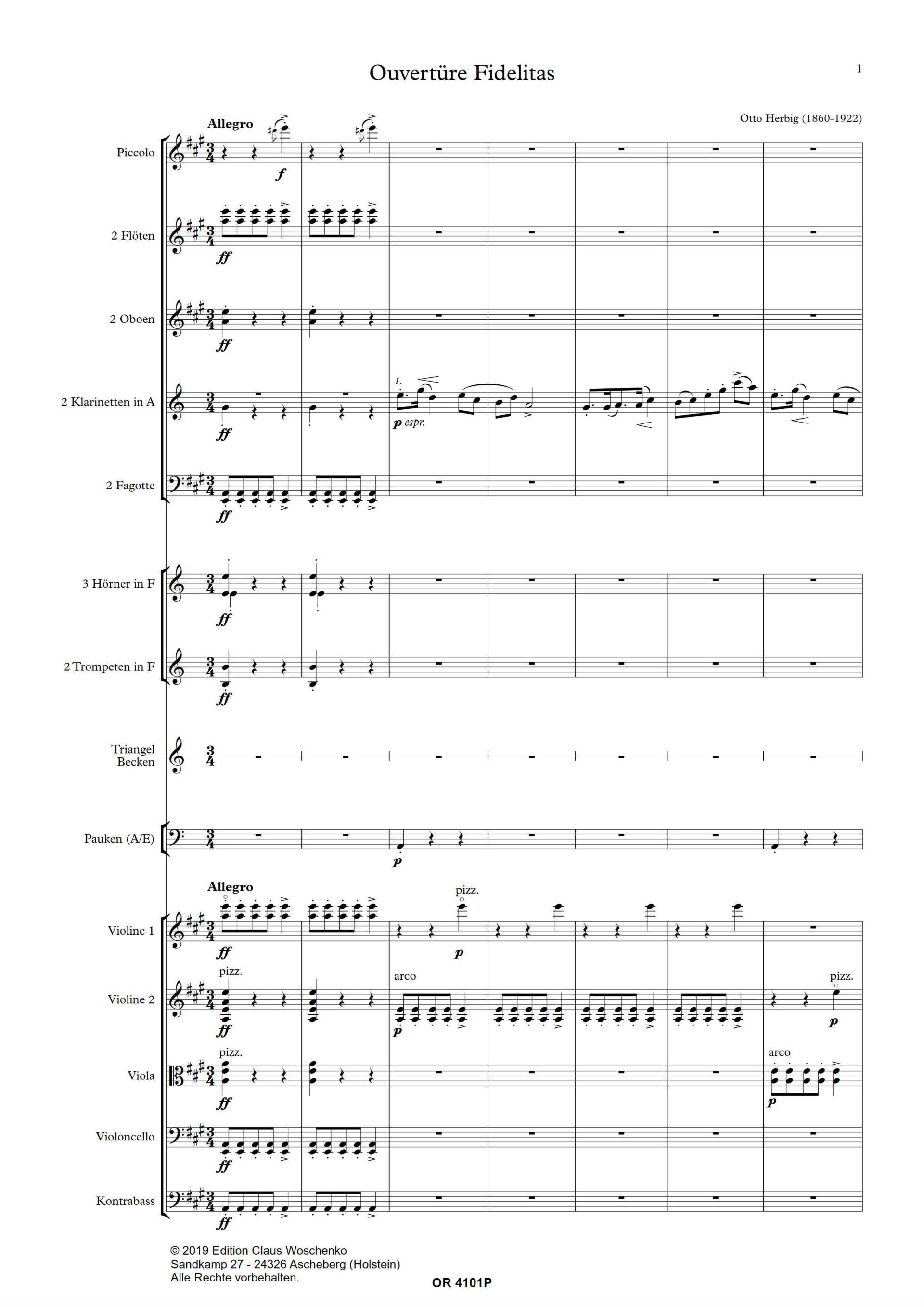 Otto Herbig - Ouvertüre Fidelitas Otto Herbig - Ouvertüre Fidelitas