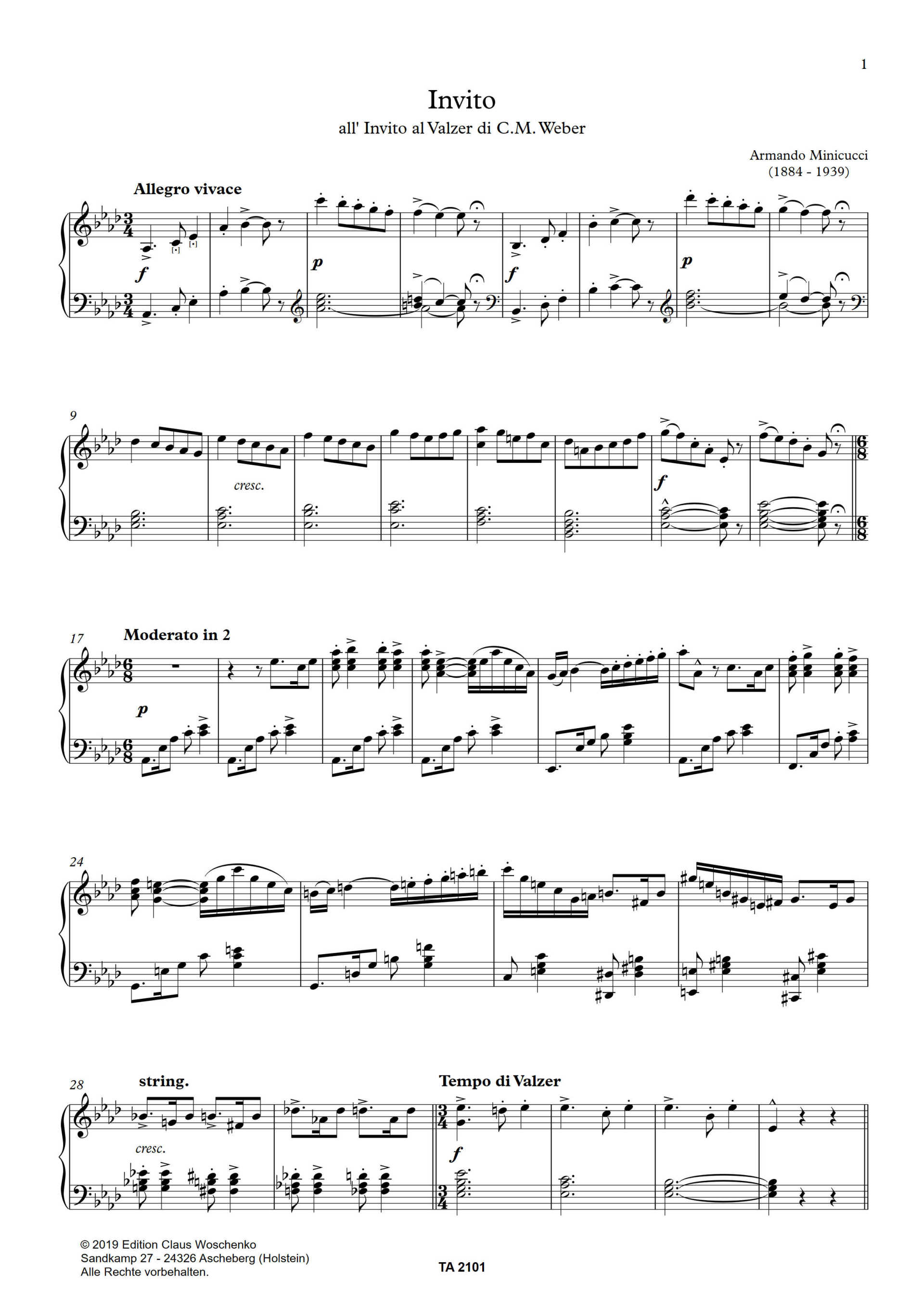 Armando Minicucci - Invito all' Invito al Valzer di C.M. Weber Armando Minicucci - Invito all' Invito al Valzer di C.M. Weber