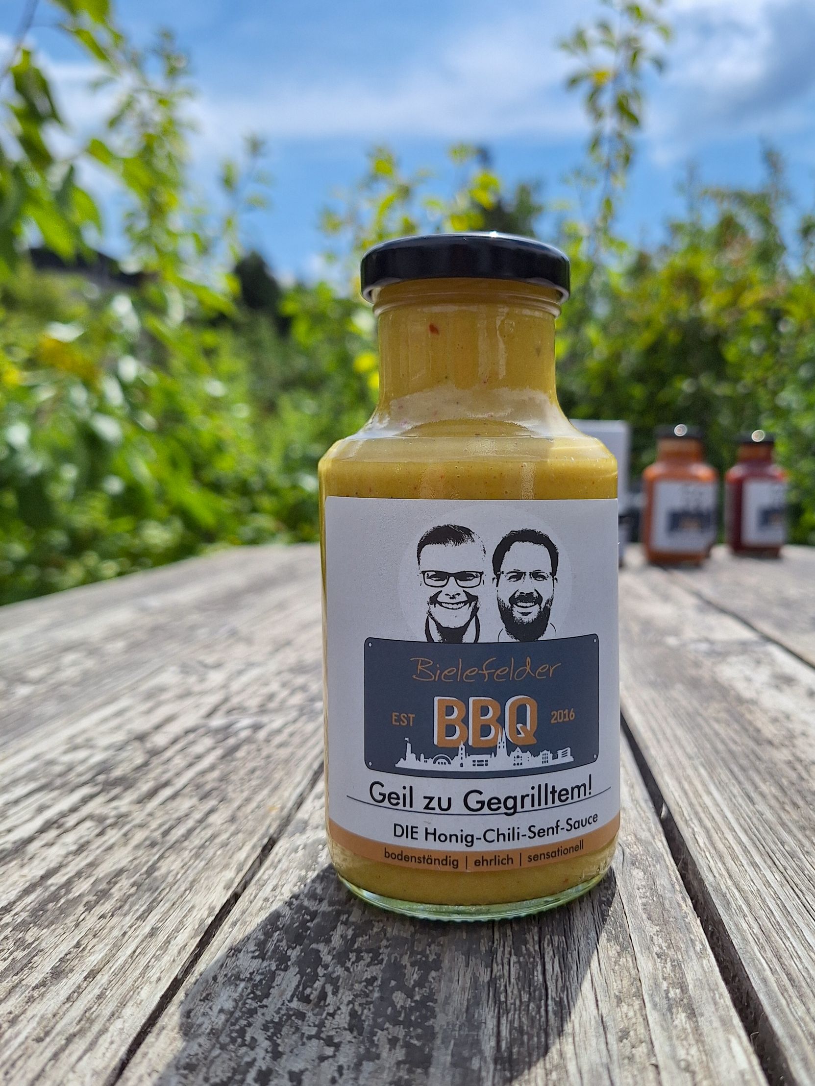 Iss was Gescheites - Gönn Dir Qualität beim Grillen Geil zu Gegrilltem Honig-Senf Chili BBQ-Sauce Grillsauce Soulfood South Carolina