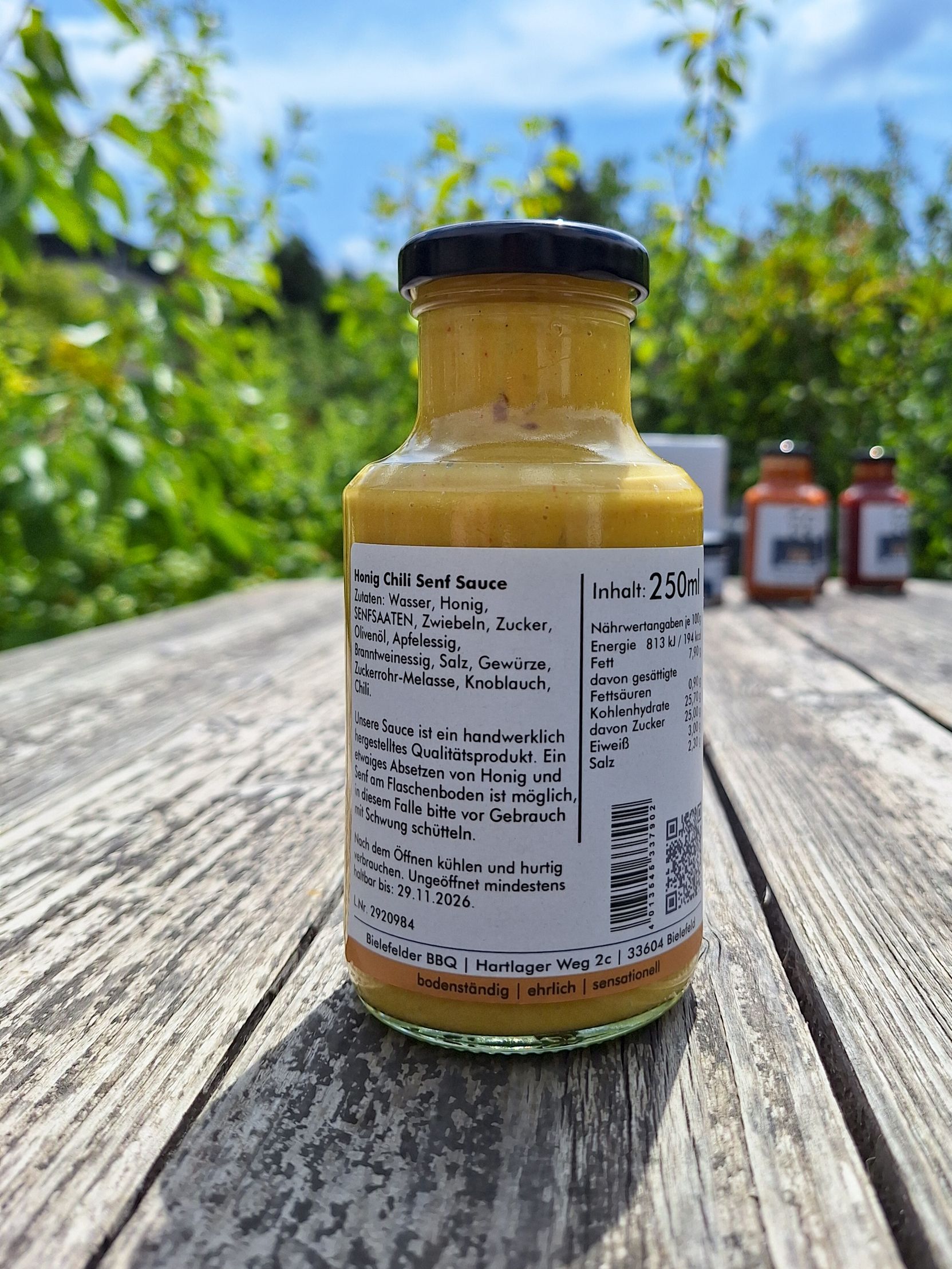 Iss was Gescheites - Gönn Dir Qualität beim Grillen Geil zu Gegrilltem Honig-Senf Chili BBQ-Sauce Grillsauce Soulfood South Carolina