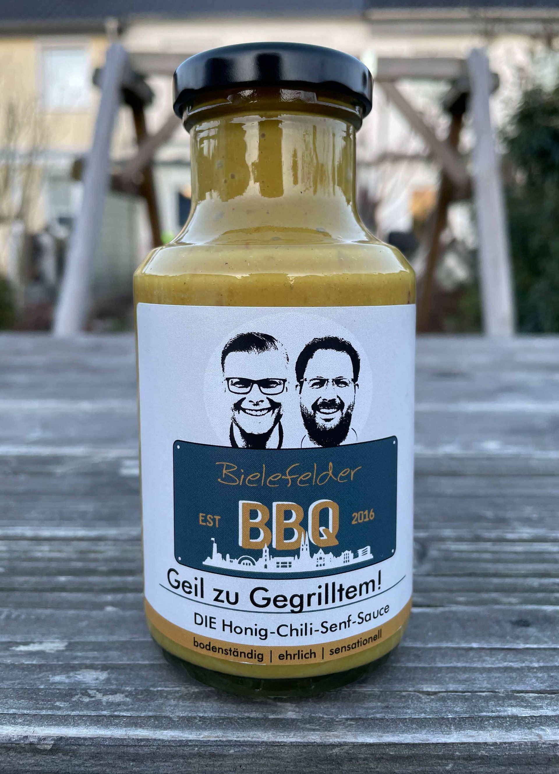 Iss was Gescheites - Gönn Dir Qualität beim Grillen Geil zu Gegrilltem Honig-Senf Chili BBQ-Sauce Grillsauce Soulfood South Carolina