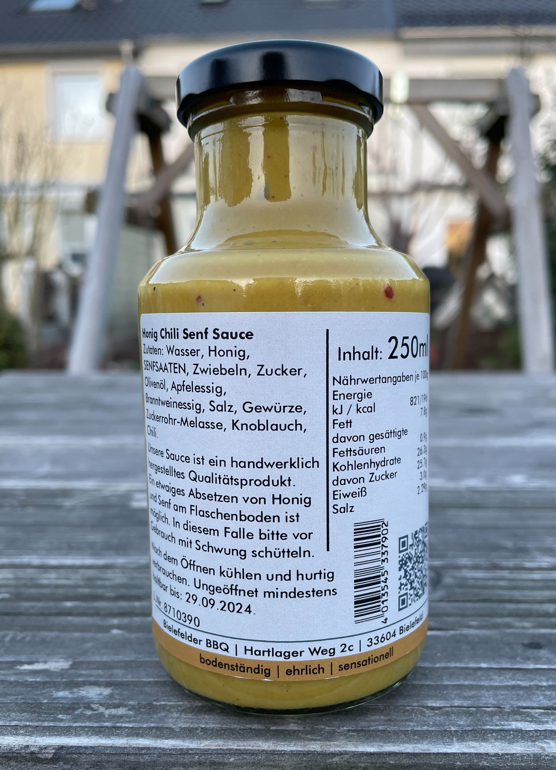 Iss was Gescheites - Gönn Dir Qualität beim Grillen Geil zu Gegrilltem Honig-Senf Chili BBQ-Sauce Grillsauce Soulfood South Carolina