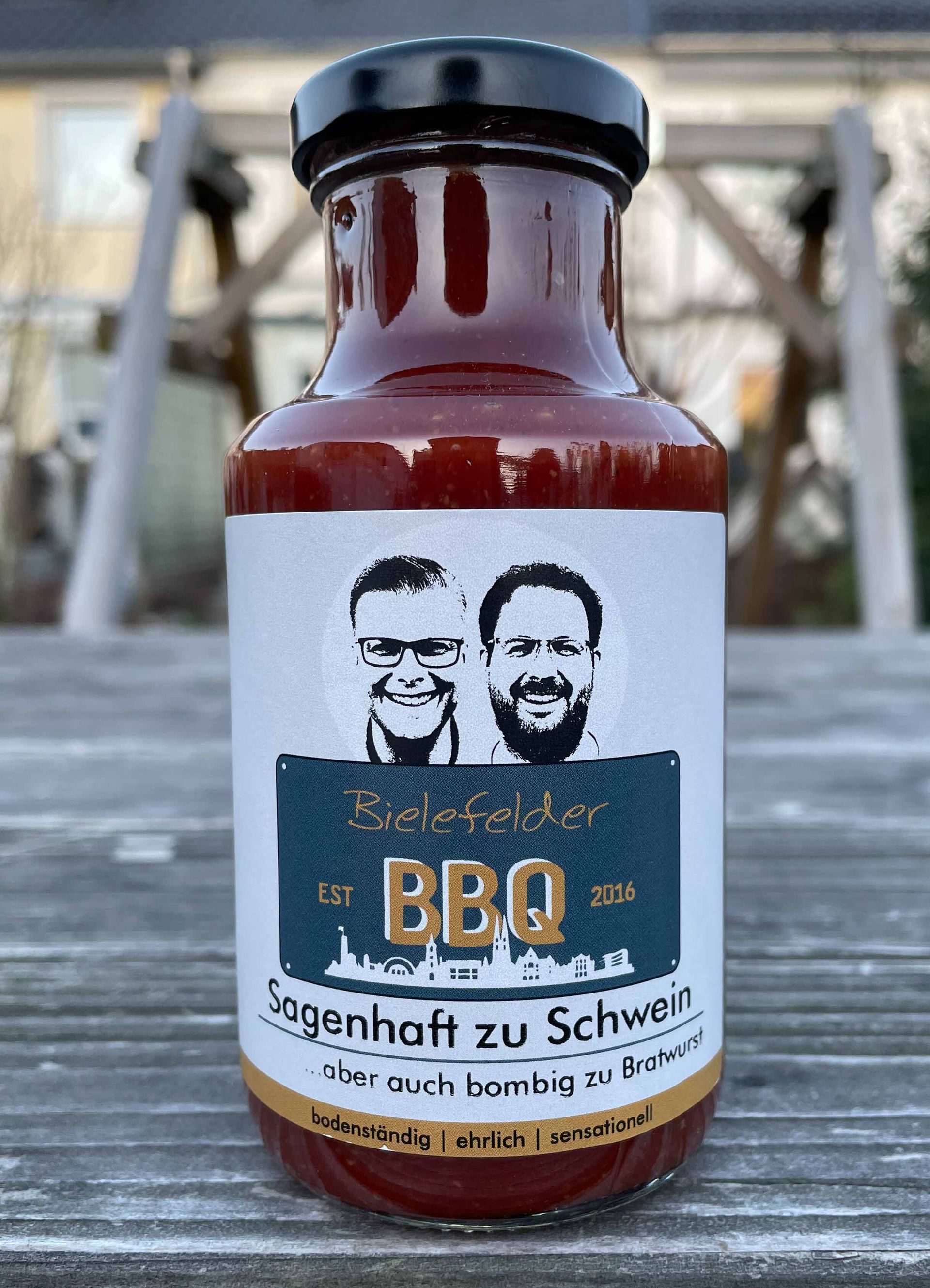 Iss was Gescheites - Gönn Dir Qualität beim Grillen Sagenhaft zu Schwein BBQ-Sauce sensationell geil rauchig schlotzig original USA