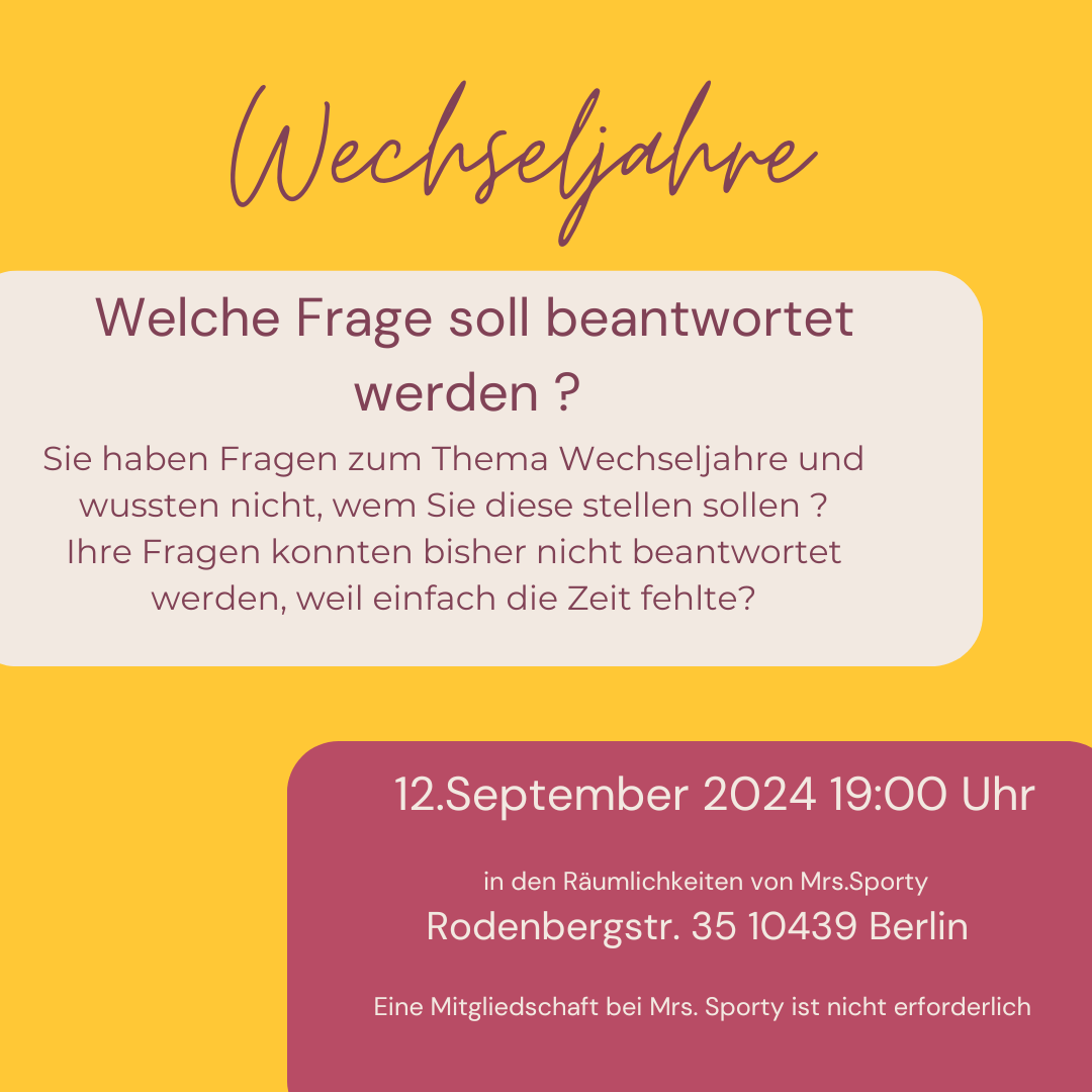 Silke sag mal... Wechseljahre