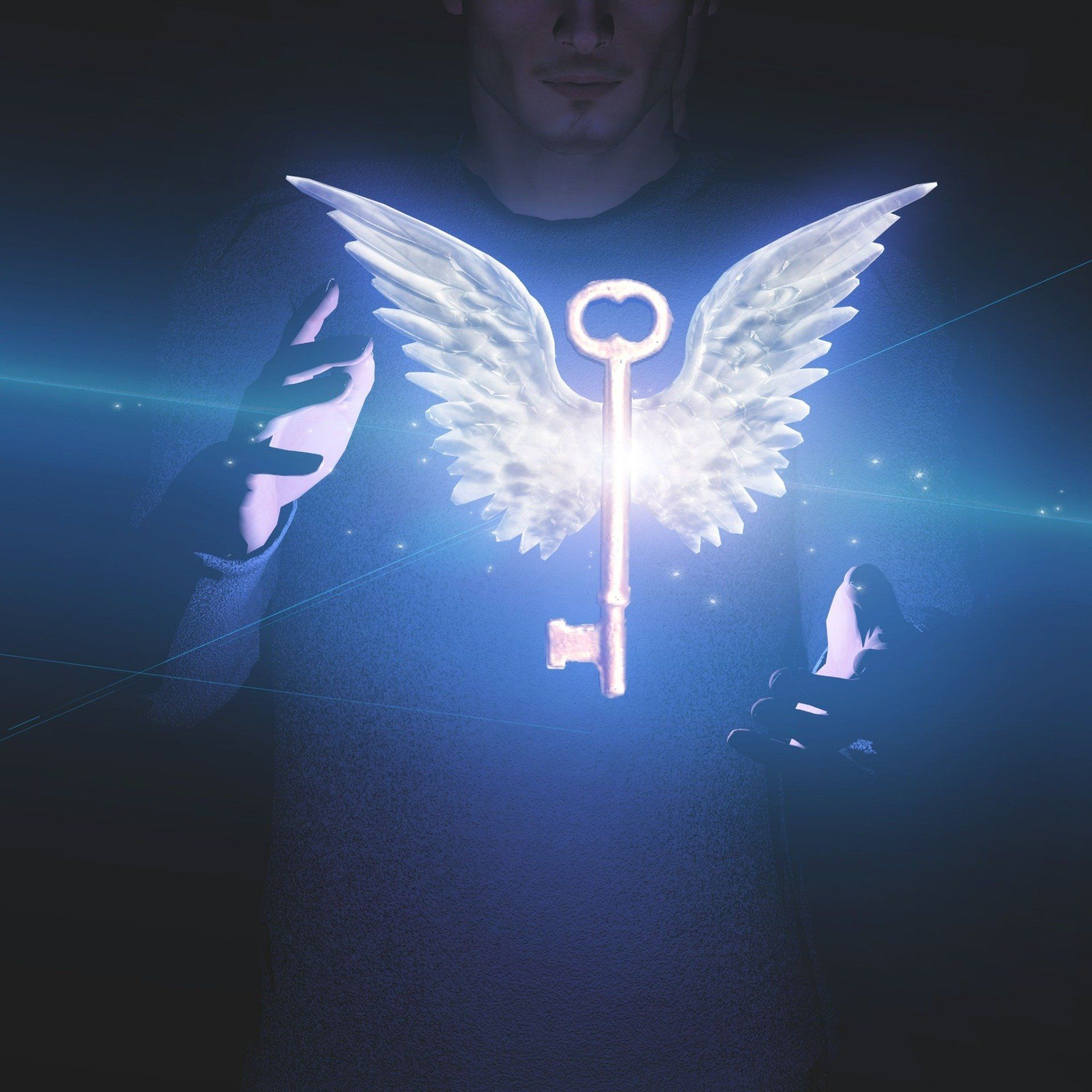 Hypnose ist der Schlüssel zum Unterbewusstsein. Hypnosis is the key to the subconscious.